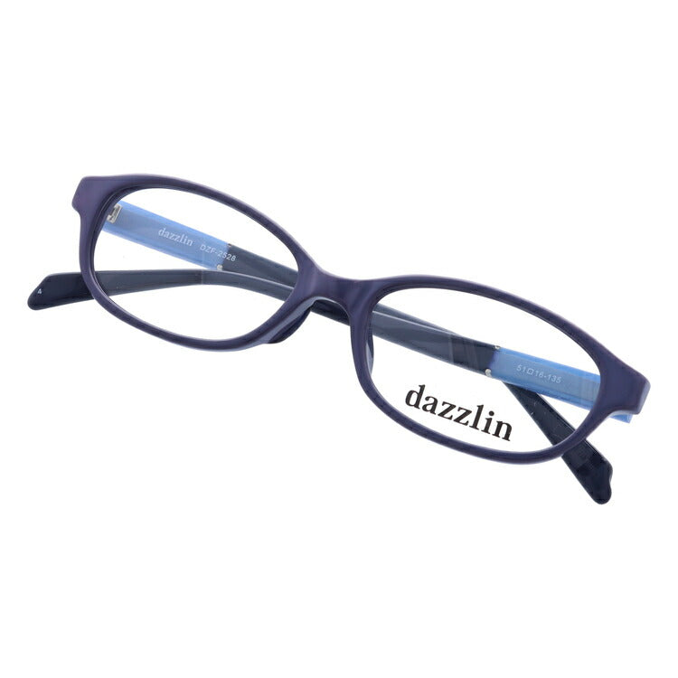 メガネ 眼鏡 度付き 度なし おしゃれ dazzlin ダズリン DZF 2528-4 51サイズ オーバル型 レディース 女性 UVカット 紫外線 ブランド サングラス 伊達 ダテ|老眼鏡・PCレンズ・カラーレンズ・遠近両用対応可能 ラッピング無料