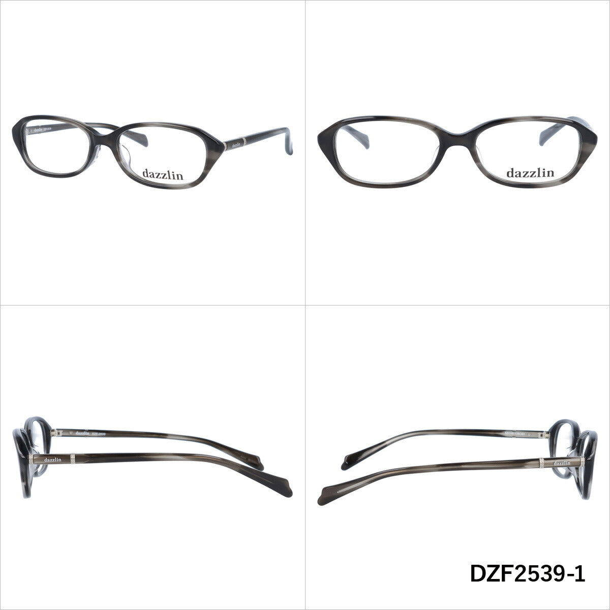 メガネ 眼鏡 度付き 度なし おしゃれ dazzlin ダズリン DZF 2539 全4色 52サイズ レディース 女性 UVカット 紫外線 ブランド サングラス 伊達 ダテ|老眼鏡・PCレンズ・カラーレンズ・遠近両用対応可能 ラッピング無料