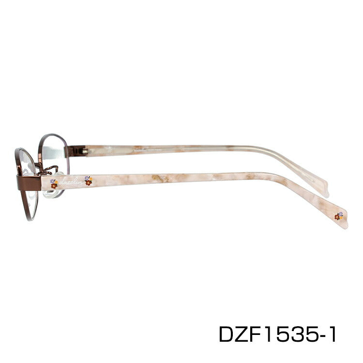 メガネ 眼鏡 度付き 度なし おしゃれ dazzlin ダズリン DZF 1535 全4色 51サイズ オーバル型 レディース 女性 UVカット 紫外線 ブランド サングラス 伊達 ダテ|老眼鏡・PCレンズ・カラーレンズ・遠近両用対応可能 ラッピング無料
