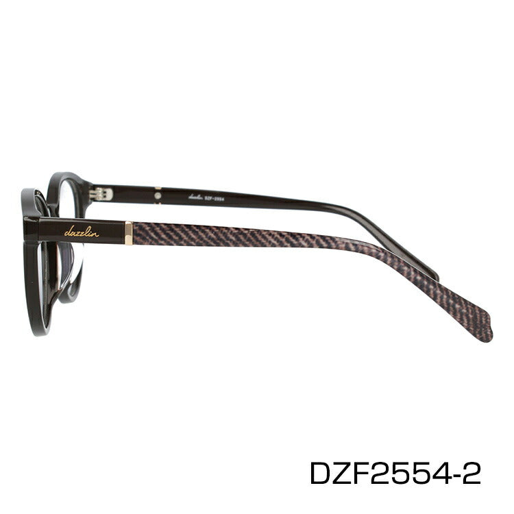 メガネ 眼鏡 おしゃれ dazzlin ダズリン DZF 2554 全4色 49サイズ オーバル型 レディース 女性 UVカット 紫外線 ブランド サングラス 伊達 ダテラッピング無料