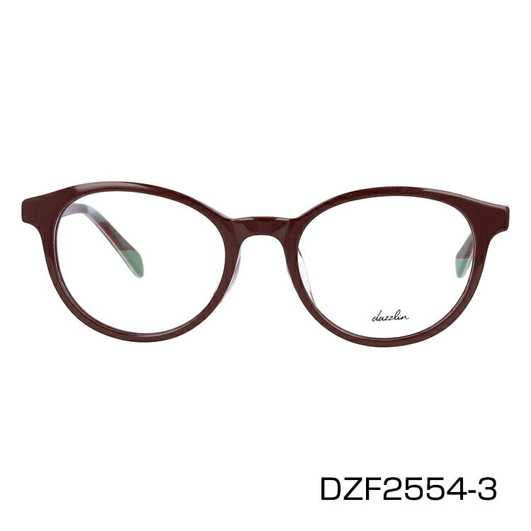 メガネ 眼鏡 おしゃれ dazzlin ダズリン DZF 2554 全4色 49サイズ オーバル型 レディース 女性 UVカット 紫外線 ブランド サングラス 伊達 ダテラッピング無料