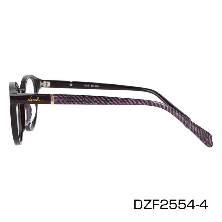 メガネ 眼鏡 おしゃれ dazzlin ダズリン DZF 2554 全4色 49サイズ オーバル型 レディース 女性 UVカット 紫外線 ブランド サングラス 伊達 ダテラッピング無料