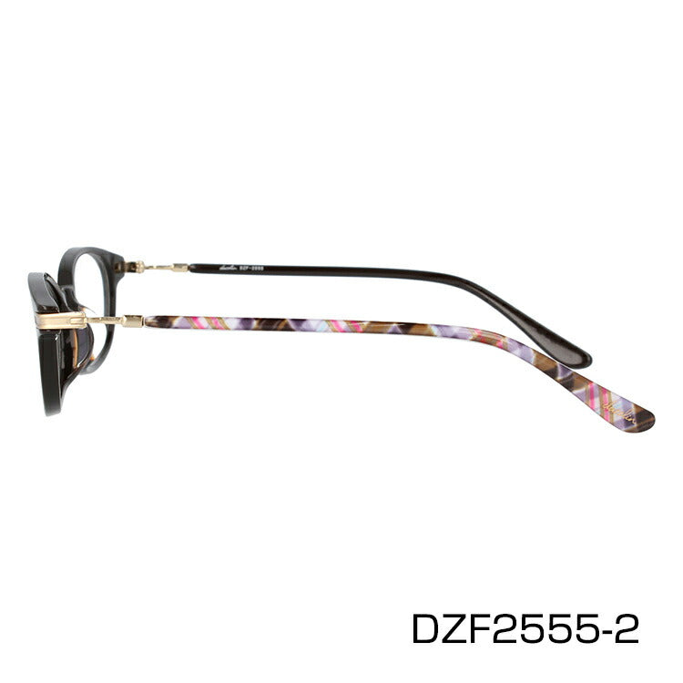 メガネ 眼鏡 おしゃれ dazzlin ダズリン DZF 2555 全4色 50サイズ オーバル型 レディース 女性 UVカット 紫外線 ブランド サングラス 伊達 ダテラッピング無料