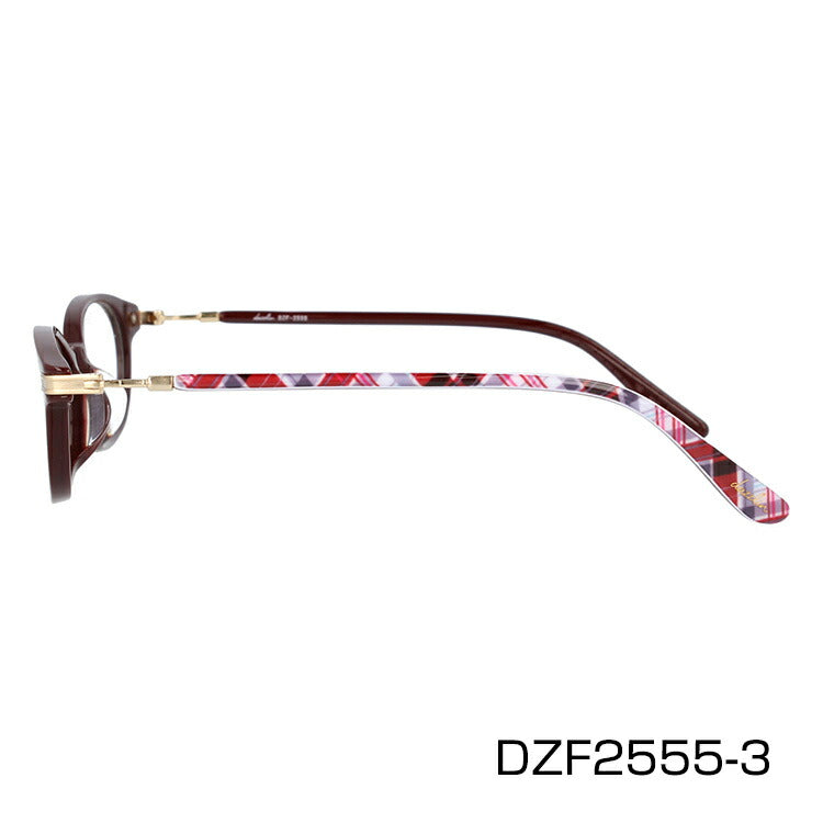 メガネ 眼鏡 おしゃれ dazzlin ダズリン DZF 2555 全4色 50サイズ オーバル型 レディース 女性 UVカット 紫外線 ブランド サングラス 伊達 ダテラッピング無料