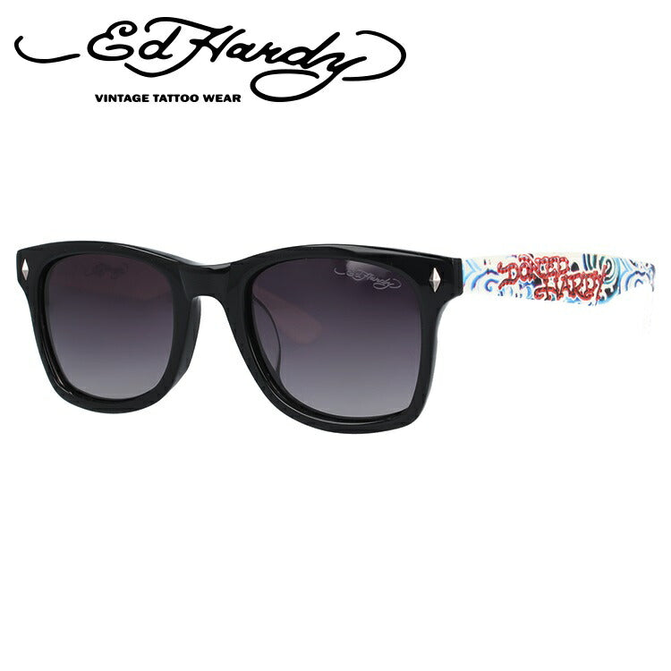 エドハーディー サングラス EdHardy WAVE ウェーブ ブラック＆ホワイト 