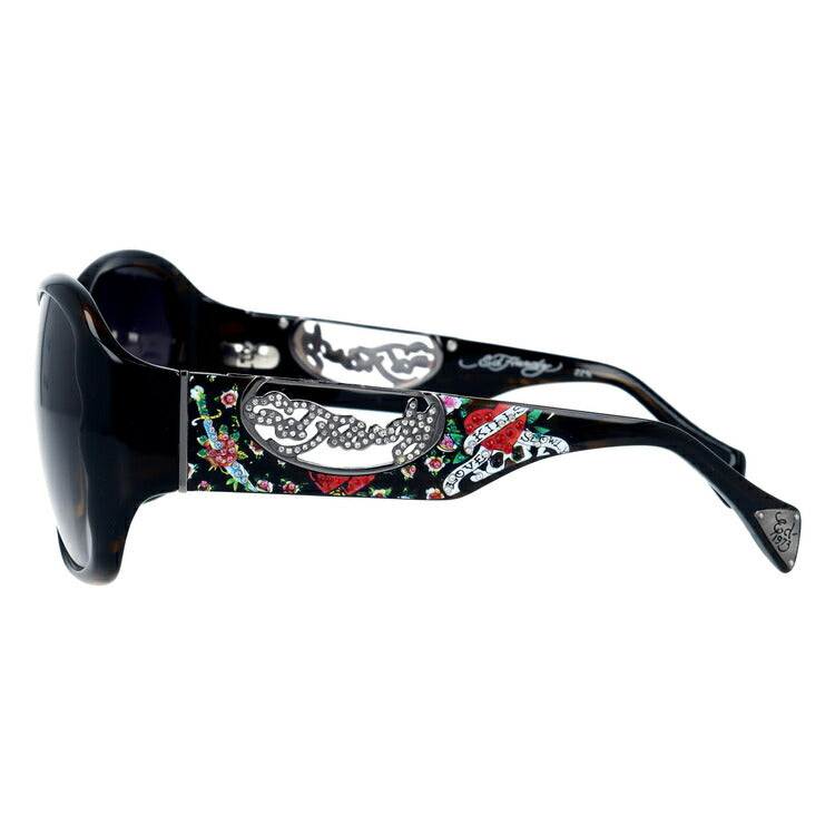 【訳あり】エドハーディー サングラス EdHardy EHA.ROSE DAGGER オリーブ/スモークグラデーション レディース UVカット ラッピング無料