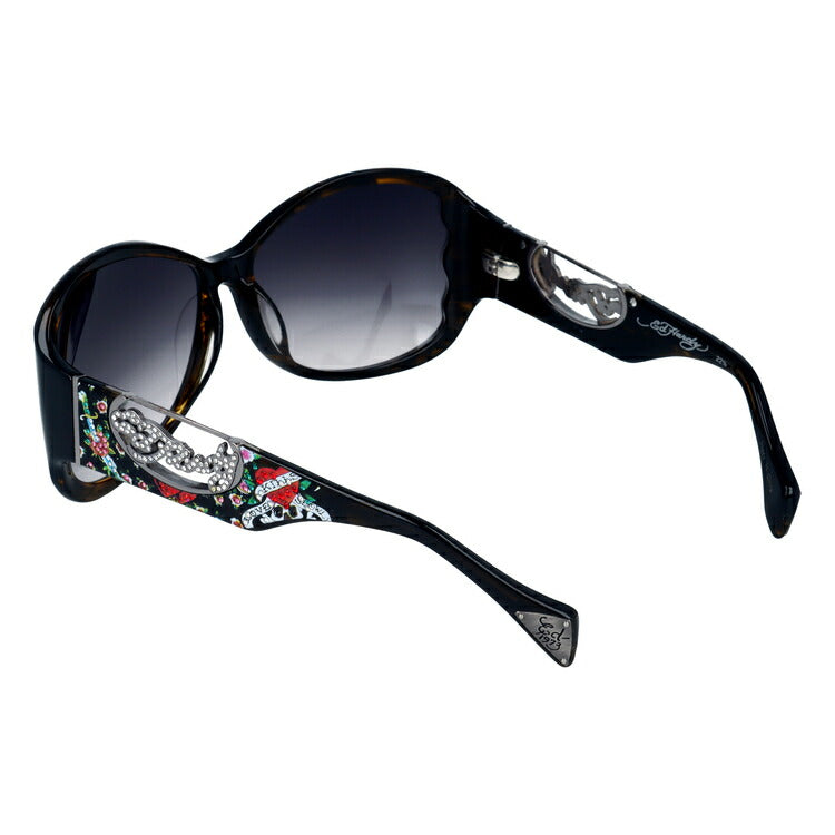 【訳あり】エドハーディー サングラス EdHardy EHA.ROSE DAGGER オリーブ/スモークグラデーション レディース UVカット ラッピング無料