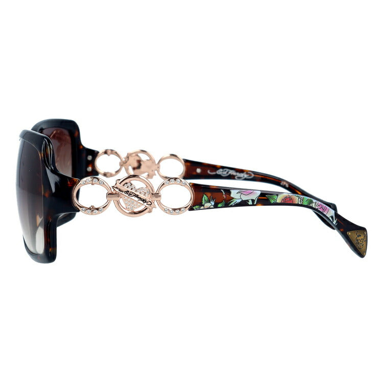 【国内正規品】エドハーディー サングラス アジアンフィット Ed Hardy ROSES LONG STEM 61サイズ スクエア型 ユニセックス メンズ レディース