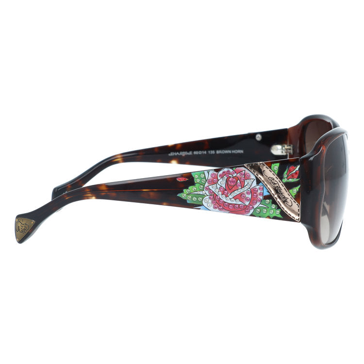 【国内正規品】エドハーディー サングラス アジアンフィット Ed Hardy ROSES LONG STEM 61サイズ スクエア型 ユニセックス メンズ レディース
