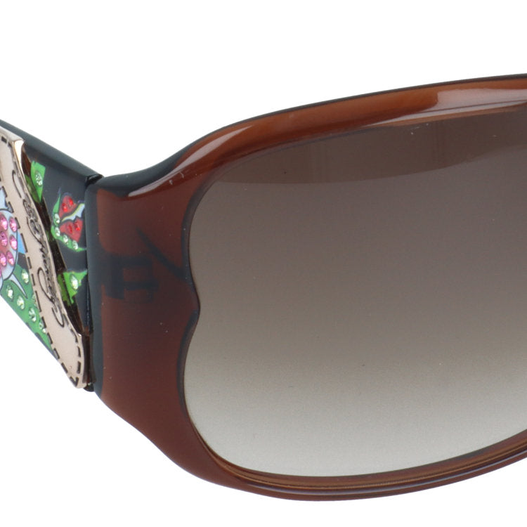 【訳あり】エドハーディー サングラス アジアンフィット Ed Hardy ROSES LONG STEM 61サイズ スクエア型 ユニセックス メンズ レディース