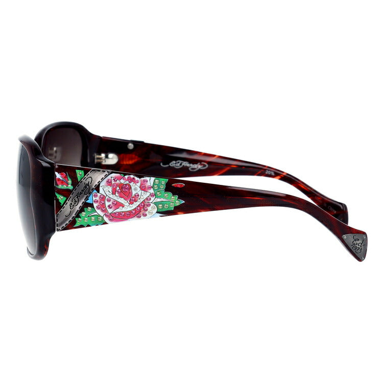 【国内正規品】エドハーディー サングラス アジアンフィット Ed Hardy ROSE 60サイズ スクエア型 ユニセックス メンズ レディース