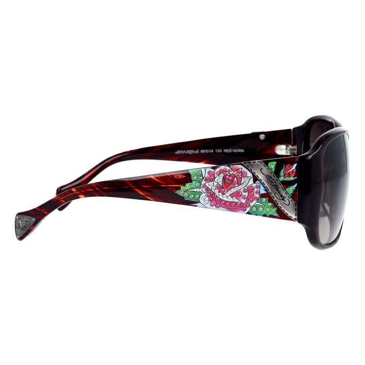 【国内正規品】エドハーディー サングラス アジアンフィット Ed Hardy ROSE 60サイズ スクエア型 ユニセックス メンズ レディース