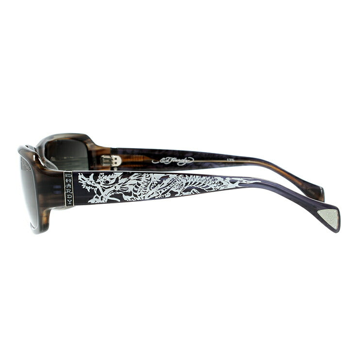エドハーディー 偏光サングラス EdHardy ダイビング ドラゴン DIVING DRAGON2 GREY HORN グレイホーン/スモーク 釣り ドライブ メンズ モデル UVカット ラッピング無料