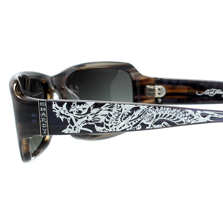 エドハーディー 偏光サングラス EdHardy ダイビング ドラゴン DIVING DRAGON2 GREY HORN グレイホーン/スモーク 釣り ドライブ メンズ モデル UVカット ラッピング無料