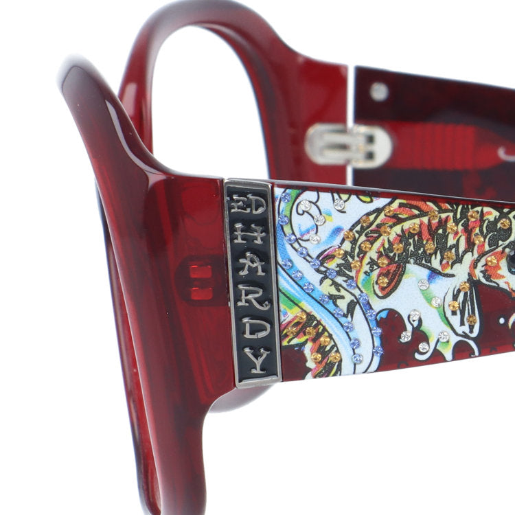 【訳あり・フレームのみ】 エドハーディー アジアンフィット Ed Hardy EHA.KOI LEAPING&DRAGON コイ レアピン & ドラゴン 61サイズ バタフライ型 アウトレット品 ユニセックス メンズ レディース