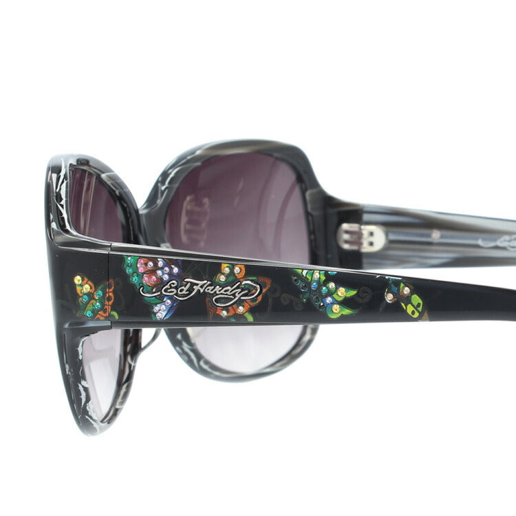 エドハーディー サングラス EdHardy バタフライズ BUTTERFLIES 2 BLACK レディース UVカット ラッピング無料
