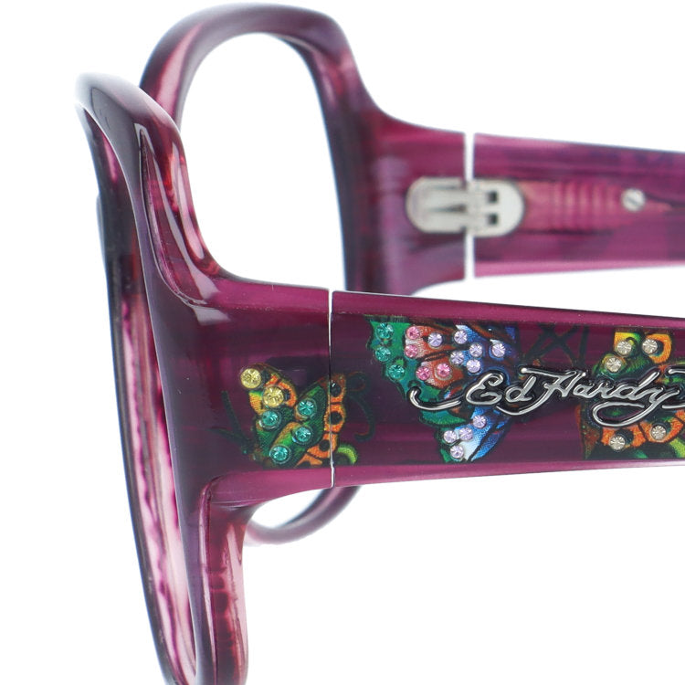 【訳あり・フレームのみ】 エドハーディー アジアンフィット Ed Hardy EHA.BUTTERFLIES 2 バタフライズ2 60サイズ バタフライ型 アウトレット品 ユニセックス メンズ レディース