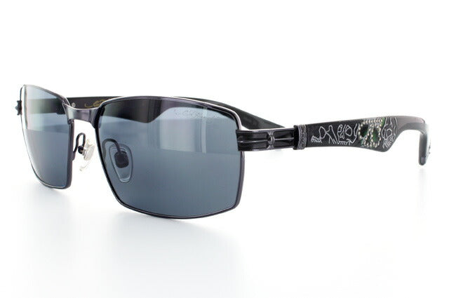 【訳あり】エドハーディー 偏光サングラス EdHardy スカル 1 SKULL 1 GUN 釣り ドライブ メンズ モデル UVカット ラッピング無料