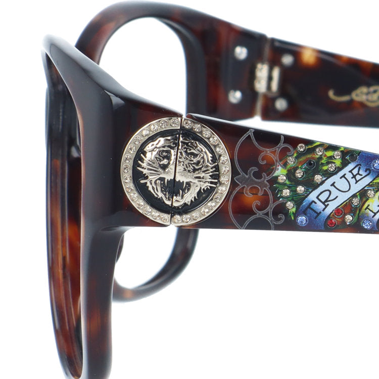 【訳あり・フレームのみ】 エドハーディー タイガー2 アジアンフィット Ed Hardy TIGER 2 EH1006 58サイズ バタフライ型 アウトレット品 べっ甲柄 ユニセックス メンズ レディース