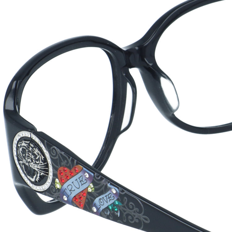 【訳あり・フレームのみ】 エドハーディー トゥルー ラブ アジアンフィット Ed Hardy TRUE LOVE 3 EH1007 58サイズ バタフライ型 アウトレット品 ユニセックス メンズ レディース