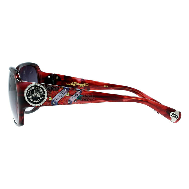 【訳あり】エドハーディー サングラス EdHardy トゥルーラブ TRUE LOVE 3 RED HORN レディース UVカット メガネ ブランド ギフト プレゼント メンズ 大きめサイズ ビッグシルエット