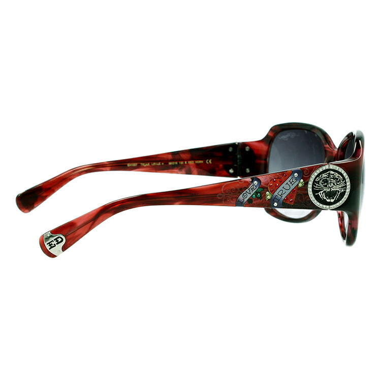 【訳あり】エドハーディー サングラス EdHardy トゥルーラブ TRUE LOVE 3 RED HORN レディース UVカット メガネ ブランド ギフト プレゼント メンズ 大きめサイズ ビッグシルエット