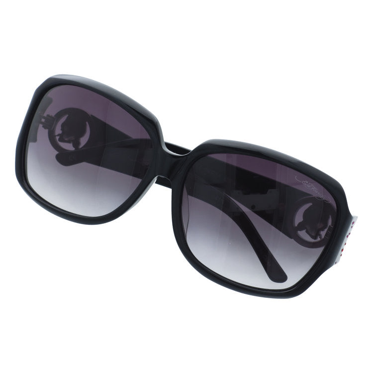 【訳あり】エドハーディー サングラス アジアンフィット Ed Hardy SKULL CHERRY(BLACK) 62サイズ バタフライ型 アウトレット品 ユニセックス メンズ レディース