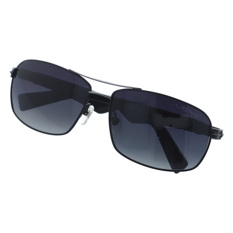 【訳あり】エドハーディー サングラス アジアンフィット Ed Hardy SKULL & ROSE 2(BLACK) 61サイズ バタフライ型 アウトレット品 ユニセックス メンズ レディース