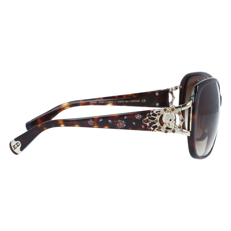 【訳あり】エドハーディー サングラス アジアンフィット Ed Hardy SKULL & ROSE 2(TORTOISE) 61サイズ バタフライ型 アウトレット品 ユニセックス メンズ レディース