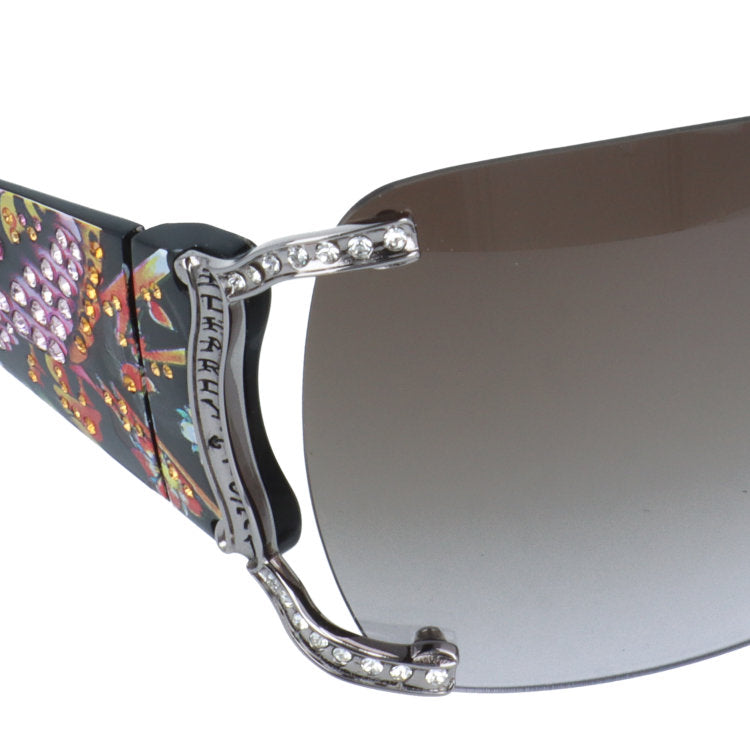 【訳あり】エドハーディー サングラス アジアンフィット Ed Hardy BUTTERFLY GIRL GUN 62サイズ バタフライ型 アウトレット品 ユニセックス メンズ レディース