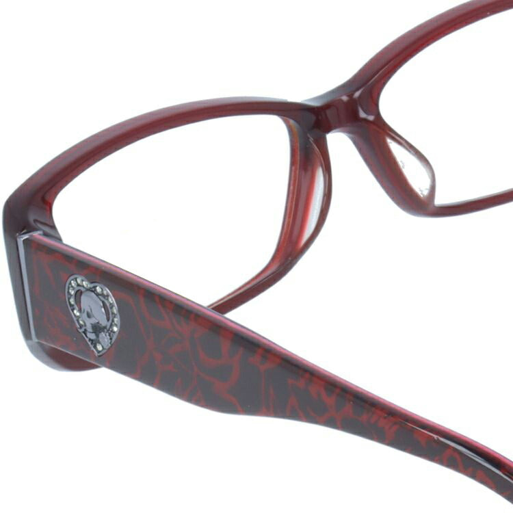 エドハーディー EdHardy メガネ フレーム 眼鏡 度付き 度なし 伊達 EHOA001 4 RED レッド スクエア型 メンズ レディース UVカット 紫外線 ラッピング無料