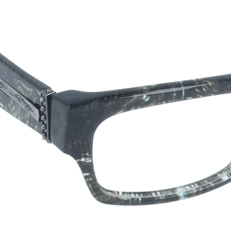 【訳あり】エドハーディー EdHardy メガネ フレーム 眼鏡 度付き 度なし 伊達 EHOA004 3 BLACK HORN ブラックホーン スクエア型 メンズ レディース UVカット 紫外線 ラッピング無料
