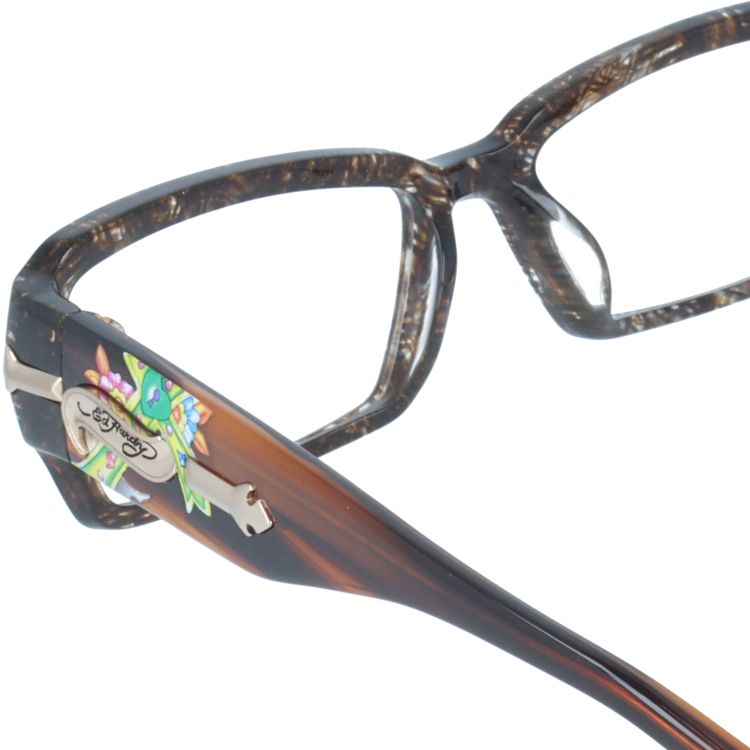 エドハーディー EdHardy メガネ フレーム 眼鏡 度付き 度なし 伊達 EHOA005 3 HAZEL ハゼル スクエア型 メンズ レディース UVカット 紫外線 ラッピング無料