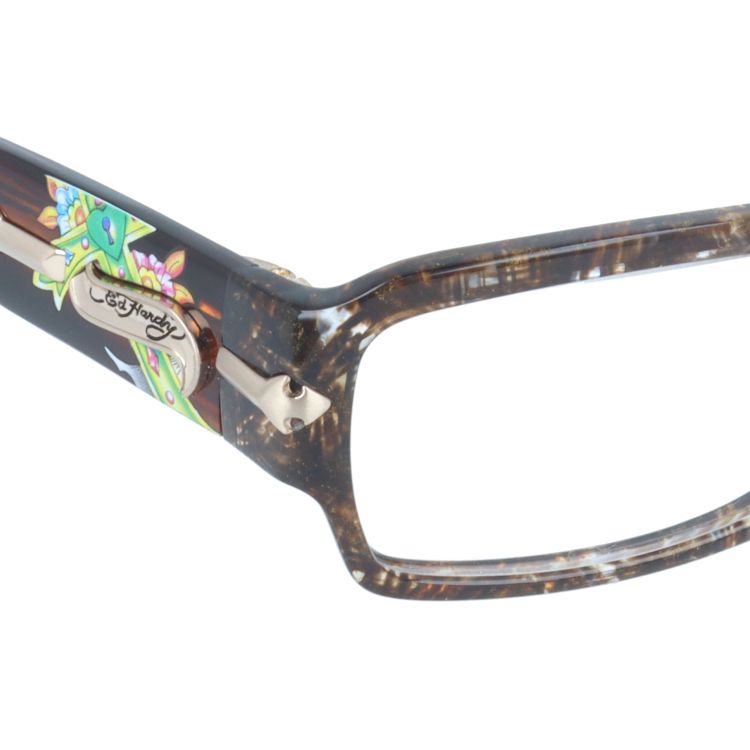 エドハーディー EdHardy メガネ フレーム 眼鏡 度付き 度なし 伊達 EHOA005 3 HAZEL ハゼル スクエア型 メンズ レディース UVカット 紫外線 ラッピング無料