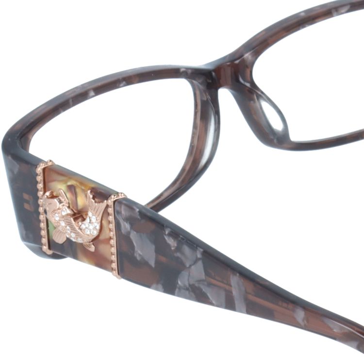 エドハーディー EdHardy メガネ フレーム 眼鏡 度付き 度なし 伊達 EHOA006 2 BROWN HORN ブラウンホーン スクエア型 メンズ レディース UVカット 紫外線 ラッピング無料