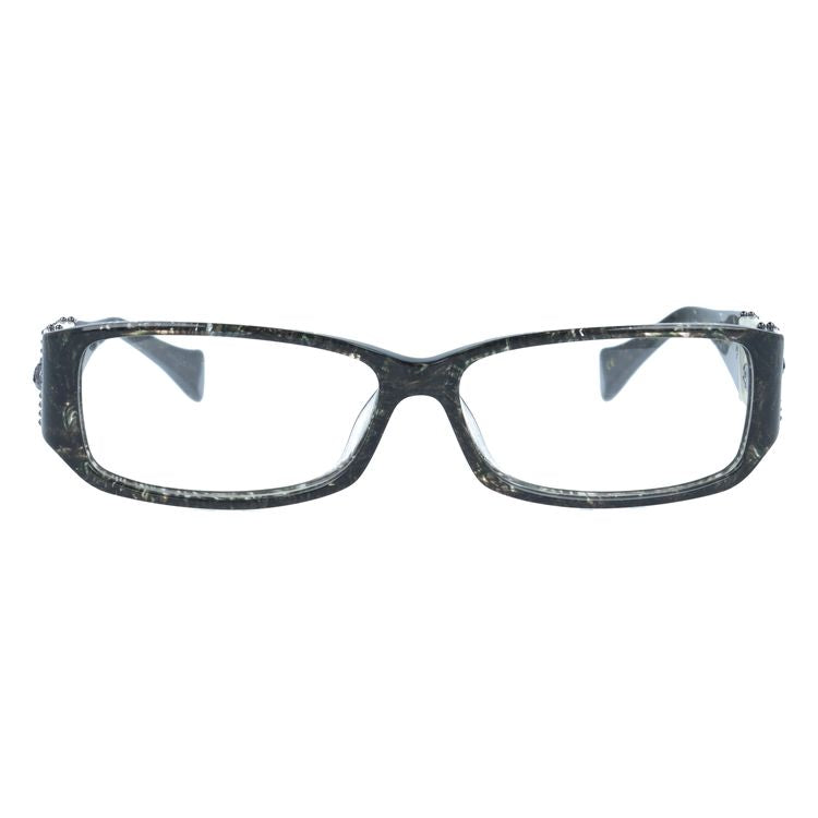 【訳あり】エドハーディー EdHardy メガネ フレーム 眼鏡 度付き 度なし 伊達 EHOA006 4 BLACK HORN ブラックホーン スクエア型 メンズ レディース UVカット 紫外線 ラッピング無料