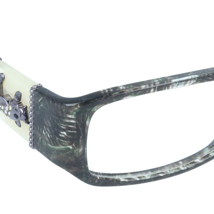 エドハーディー EdHardy メガネ フレーム 眼鏡 度付き 度なし 伊達 EHOA006 4 BLACK HORN ブラックホーン スクエア型 メンズ レディース UVカット 紫外線 ラッピング無料