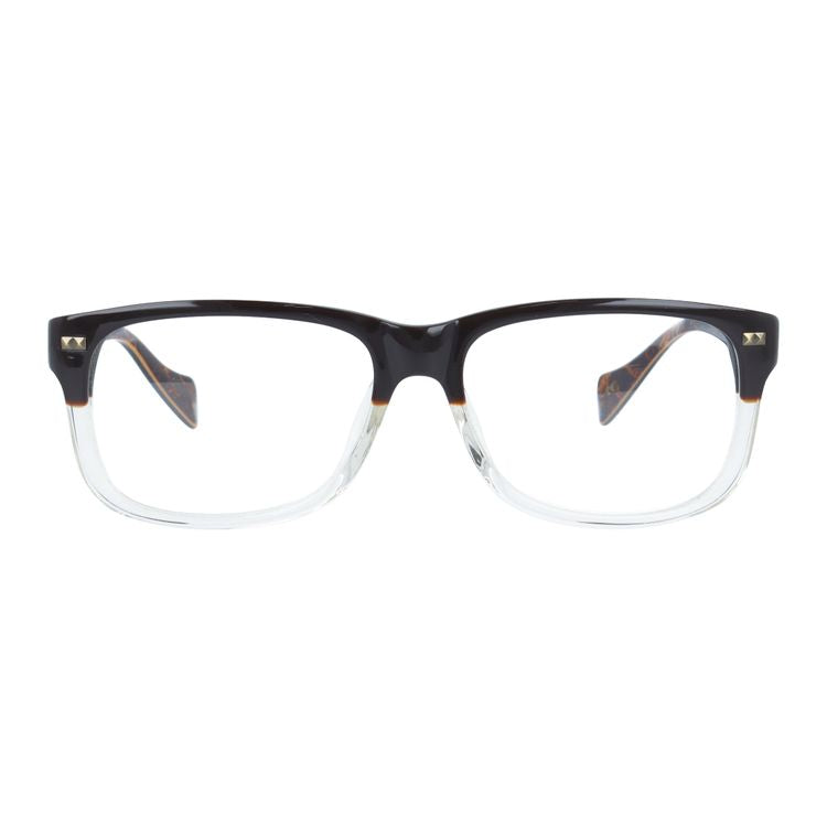 【訳あり】エドハーディー EdHardy メガネ フレーム 眼鏡 度付き 度なし 伊達 EHOA013 2 BROWN CR ブラウンクリスタル ウェリントン型 メンズ レディース UVカット 紫外線 ラッピング無料