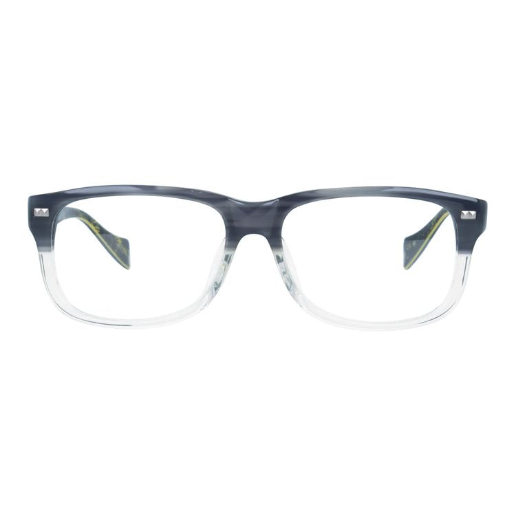 【訳あり】エドハーディー EdHardy メガネ フレーム 眼鏡 度付き 度なし 伊達 EHOA013 4 GREY CR グレイクリスタル ウェリントン型 メンズ レディース UVカット 紫外線 ラッピング無料