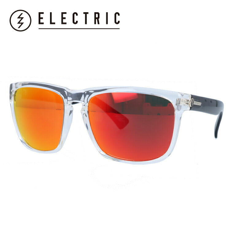 エレクトリック サングラス ノックスビル エックスエル ミラーレンズ レギュラーフィット ELECTRIC KNOXVILLE XL BLACK CRYSTAL/M GREY FIRE CHROME 60サイズ ウェリントン ユニセックス メンズ レディース ラッピング無料