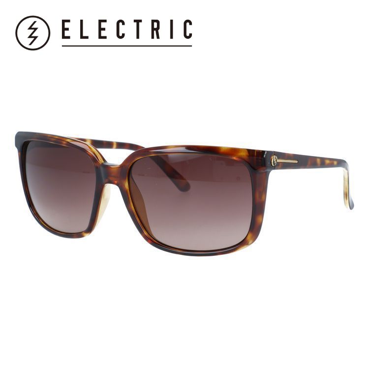 【訳あり・店頭展示品/付属品なし/外箱なし】 エレクトリック サングラス レギュラーフィット ELECTRIC VENICE Tortoise Shell/Brown Gradient 60サイズ スクエア型 アウトレット品 ユニセックス メンズ レディース