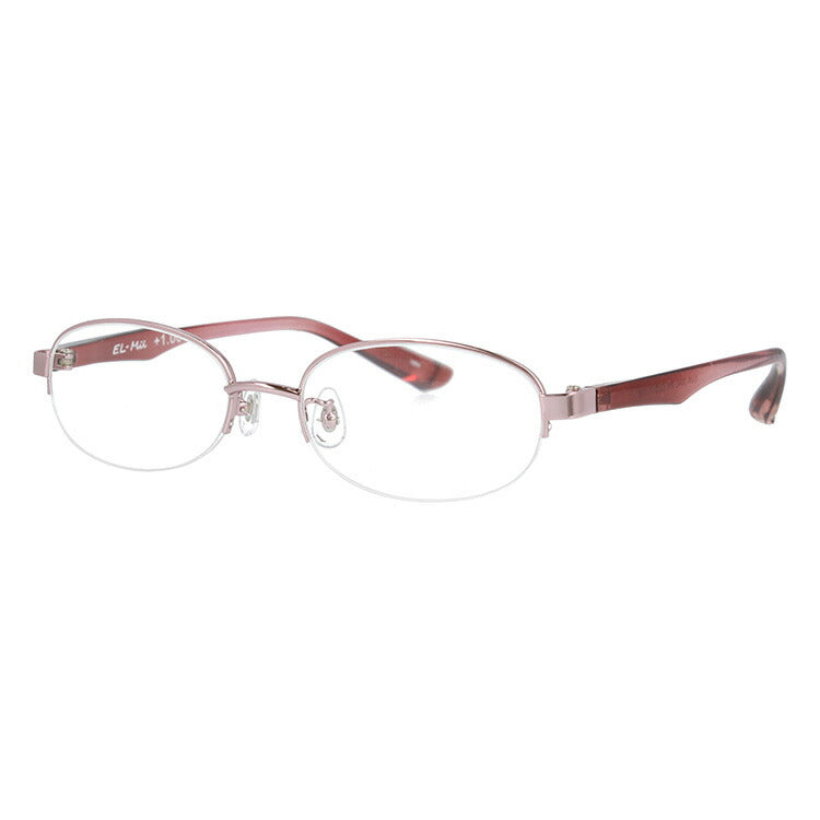 老眼鏡 シニアグラス リーディンググラス EL-Mii エルミー EMR 304L-1(PK) 52サイズ 度数+1.00?+3.50 オーバル ユニセックス メンズ レディース 父の日 母の日 ラッピング無料