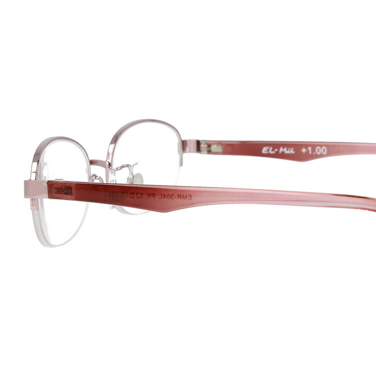 老眼鏡 シニアグラス リーディンググラス EL-Mii エルミー EMR 304L-1(PK) 52サイズ 度数+1.00?+3.50 オーバル ユニセックス メンズ レディース 父の日 母の日 ラッピング無料