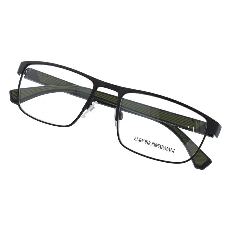 【国内正規品】メガネ 度付き 度なし 伊達メガネ 眼鏡 エンポリオアルマーニ EMPORIO ARMANI EA1086 3001 55サイズ スクエア メンズ UVカット 紫外線 ラッピング無料