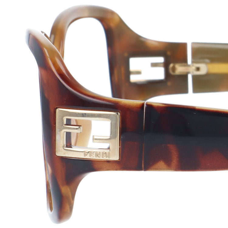 【訳あり・フレームのみ】 フェンディ アジアンフィット FENDI FS5206 215 58サイズ スクエア型 アウトレット品 べっ甲柄 ユニセックス メンズ レディース