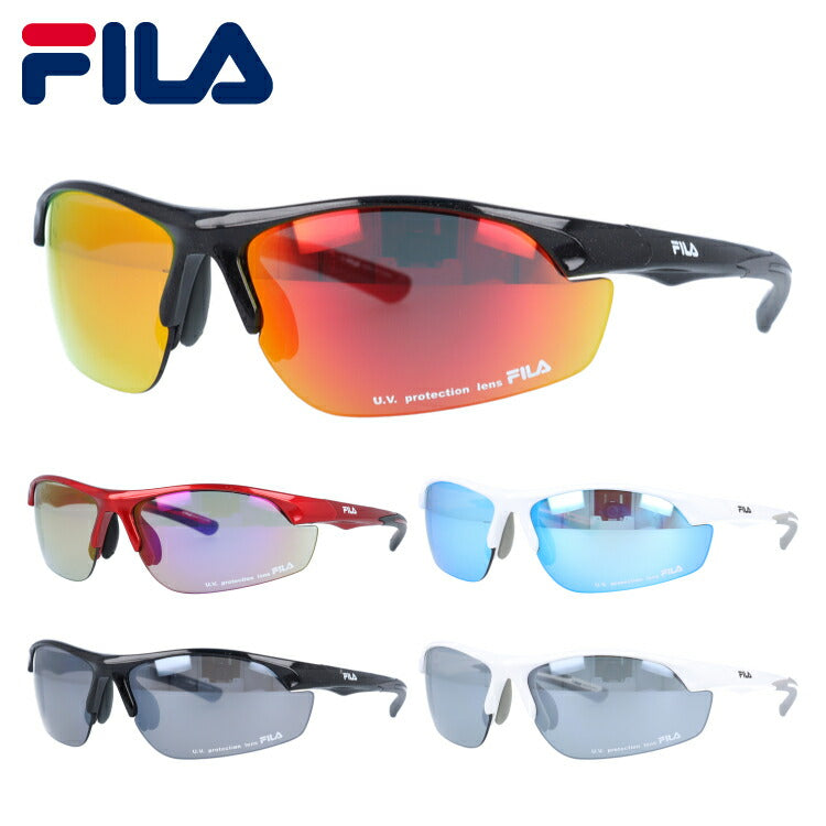 【国内正規品】フィラ サングラス ミラーレンズ アジアンフィット(フレキシブルノーズバッド) FILA SF4004J 全5カラー 70サイズ スポーツ ユニセックス メンズ レディース ハーフリム ラッピング無料