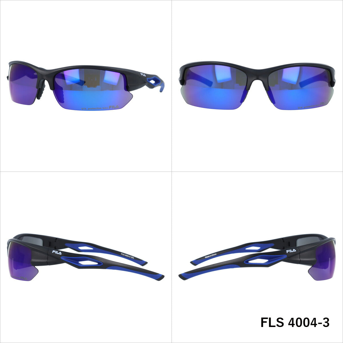フィラ サングラス ミラーレンズ アジアンフィット FILA FLS 4004 全3カラー 70サイズ スポーツ ユニセックス メンズ レディース ラッピング無料