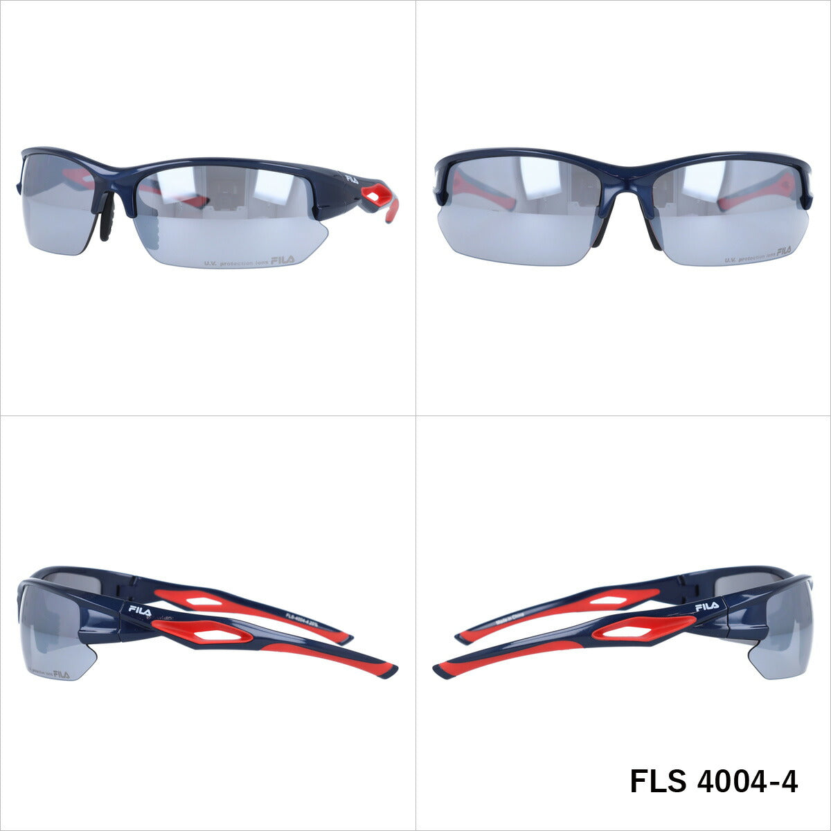 フィラ サングラス ミラーレンズ アジアンフィット FILA FLS 4004 全3カラー 70サイズ スポーツ ユニセックス メンズ レディース ラッピング無料