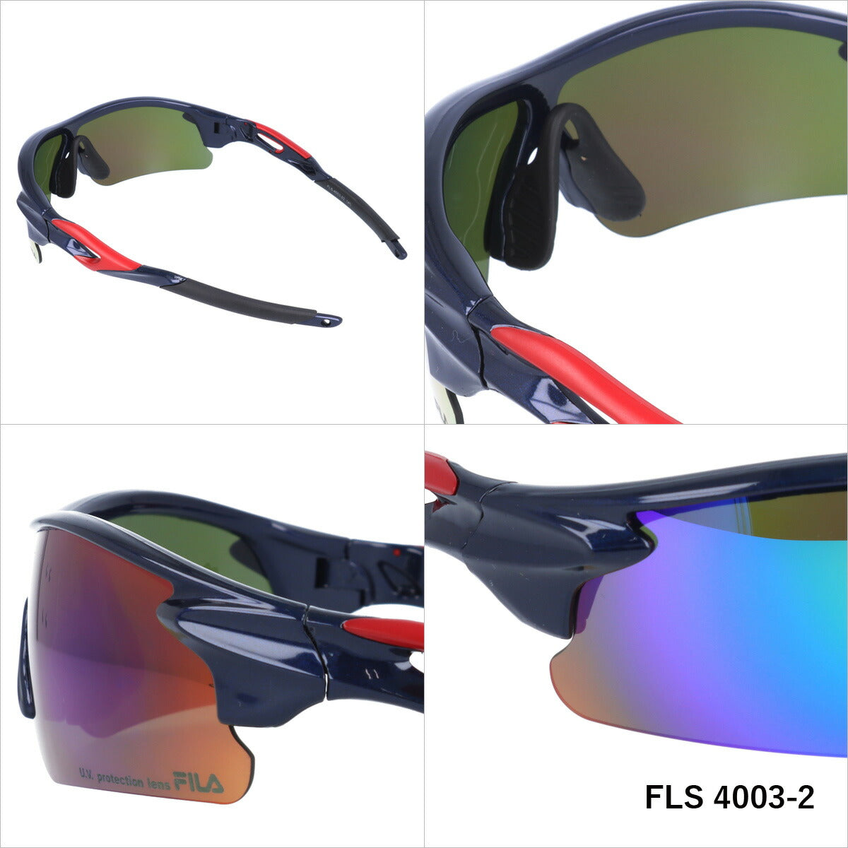 フィラ サングラス ミラーレンズ アジアンフィット FILA FLS 4003 全4カラー 135サイズ スポーツ ユニセックス メンズ レディース ラッピング無料