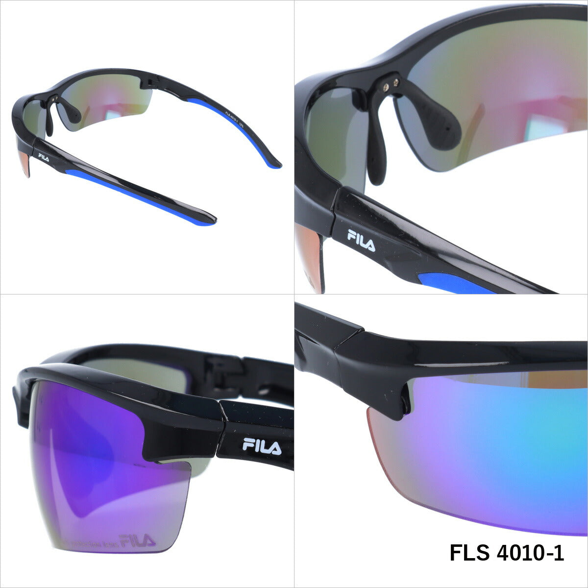 フィラ サングラス ミラーレンズ アジアンフィット FILA FLS 4010 全2カラー 135サイズ スポーツ ユニセックス メンズ レディース ラッピング無料